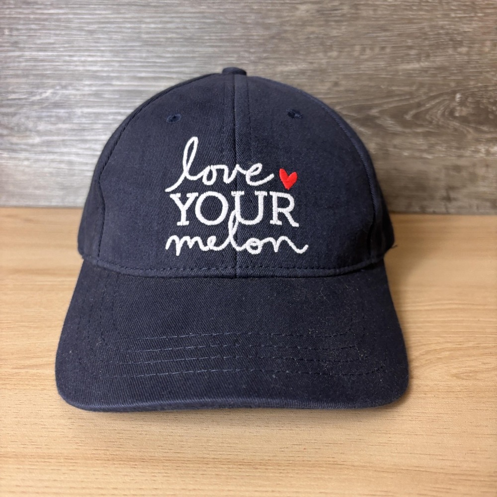 Love Your Melon Hat Cap Strap Back Navy Blue Embroidered Dad Hat Made USA Mens